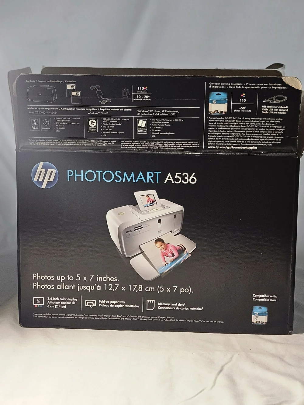 HP Compact Photo Printer in White